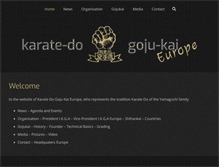 Tablet Screenshot of gojukai-europe.org